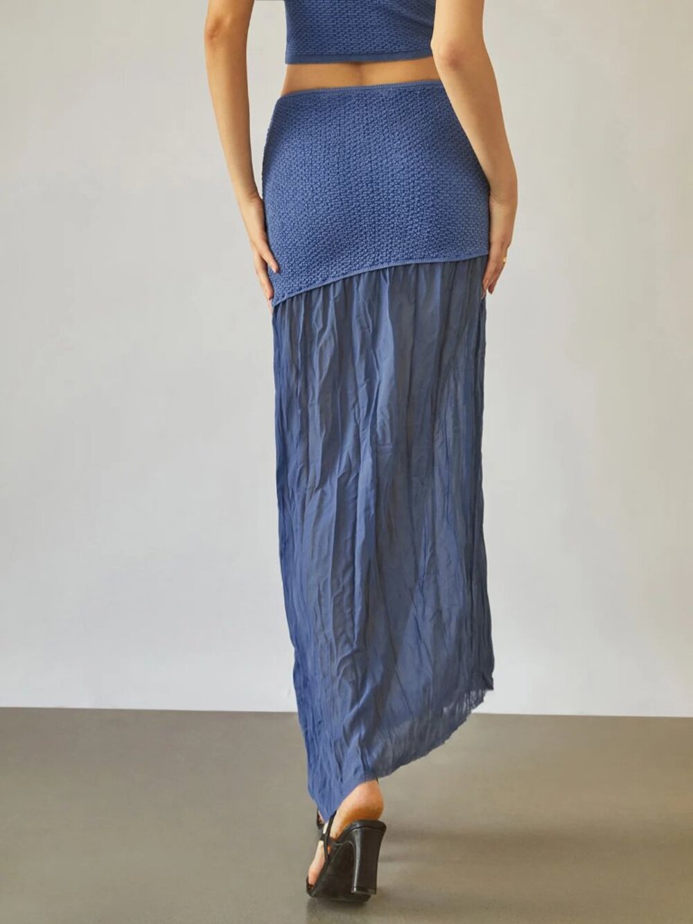 Sea Breeze Patchwork Maxi Skirt - Commense - Picture 4 of 6